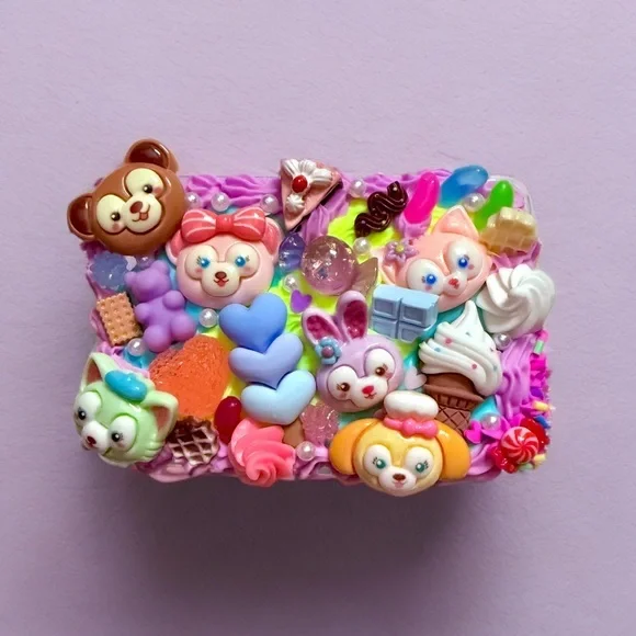 Decoden Junk Charm Box, Duffy The Disney Bear ShellieMae Handmade Kawaii Teddy - Picture 1 of 6